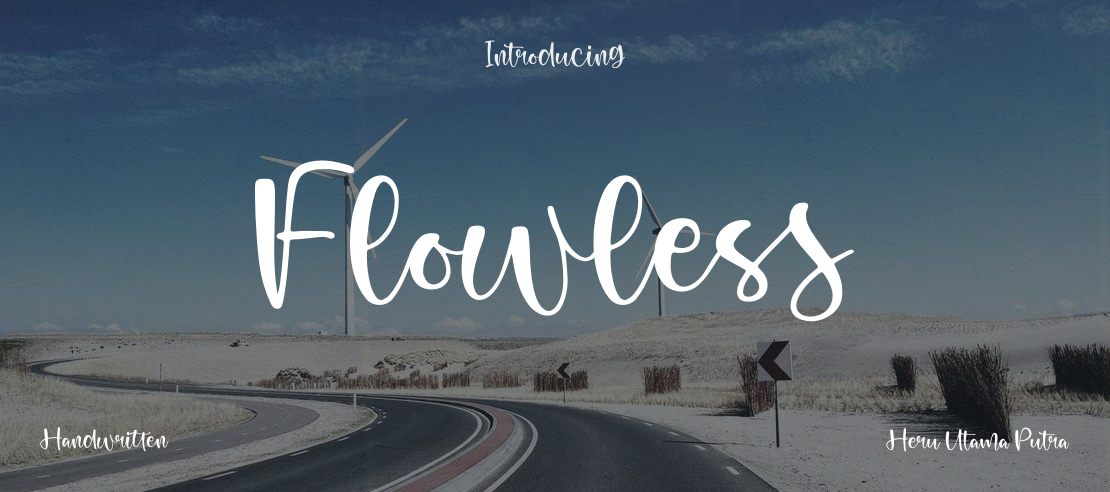 Flowless Font