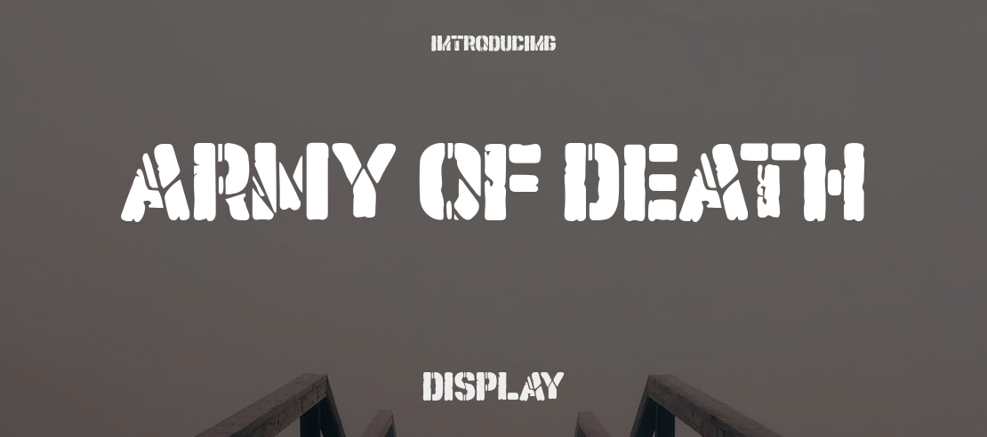 Army of Death Font