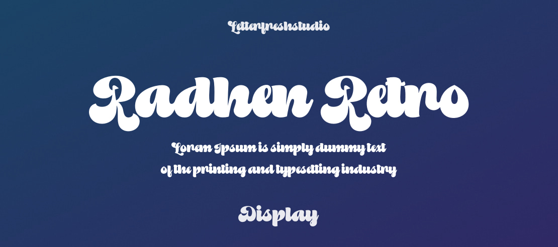 Radhen Retro Font