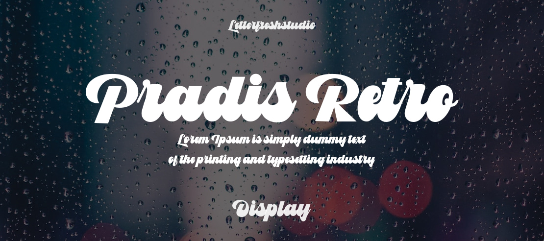 Pradis Retro Font