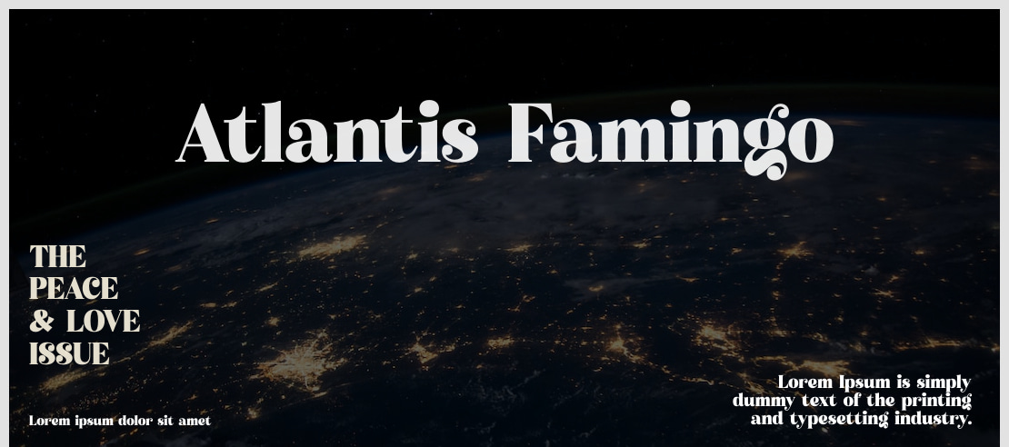 Atlantis Famingo Font