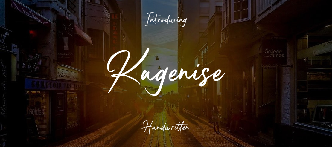 Kagenise Font