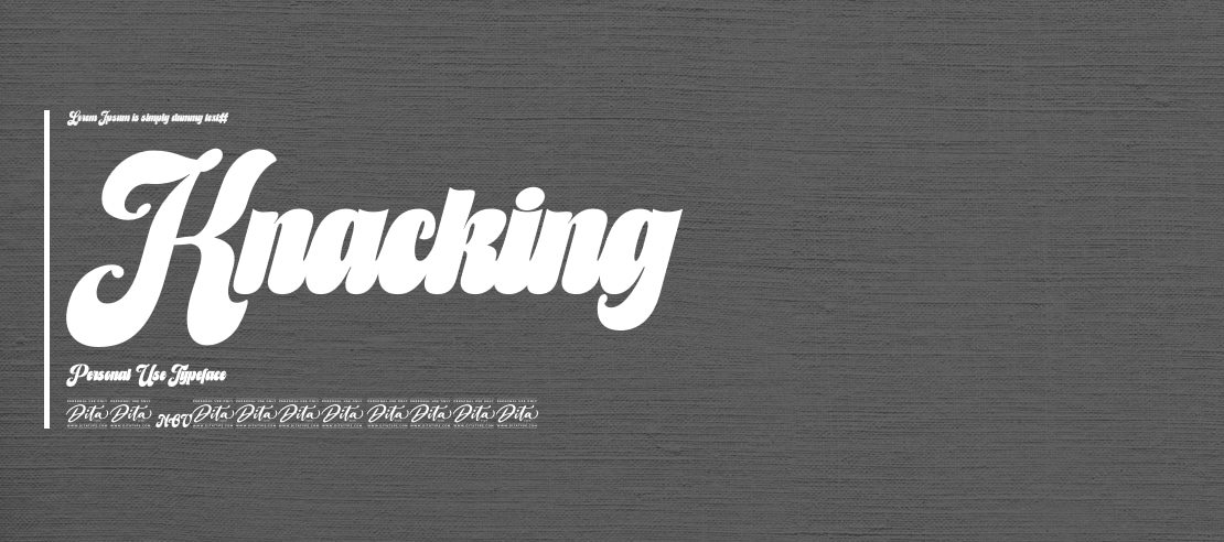 Knacking Personal Use Font