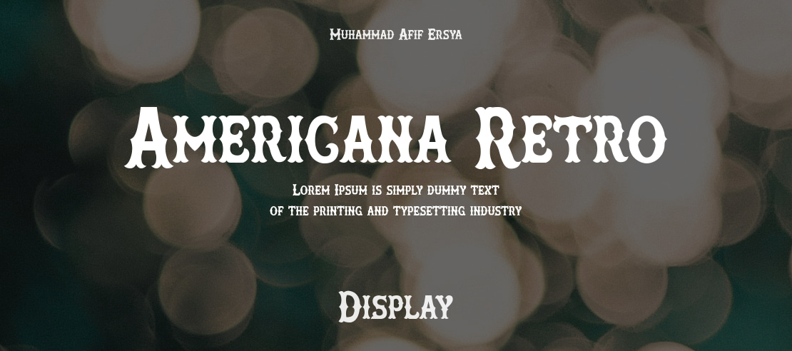 Americana Retro Font