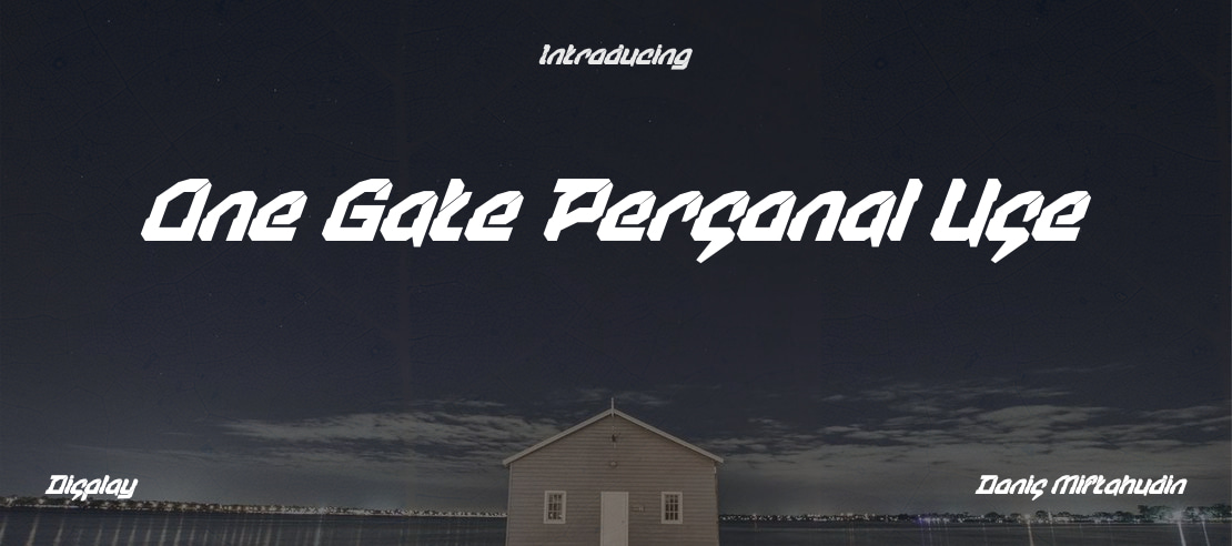 One Gate Personal Use Font