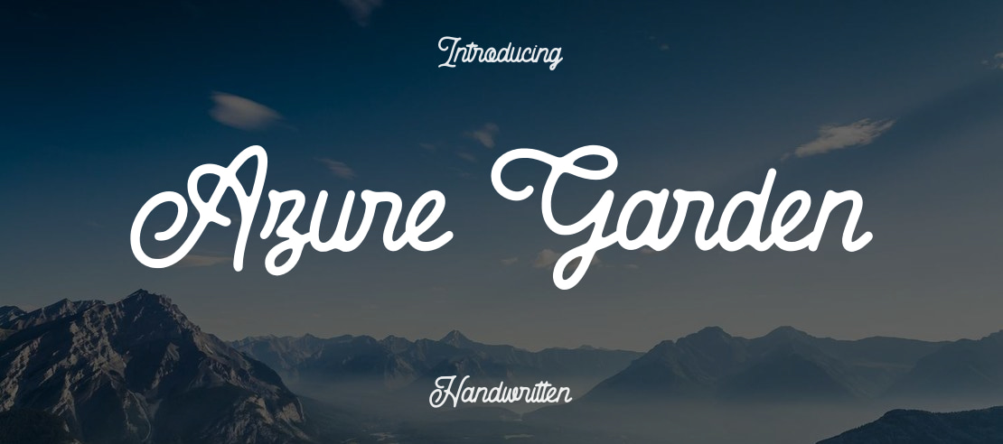 Azure Garden Font