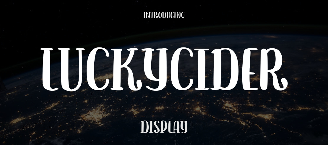 LuckyCider Font