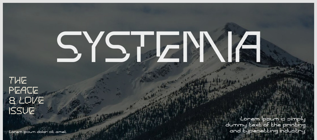 SYSTEMIA Font