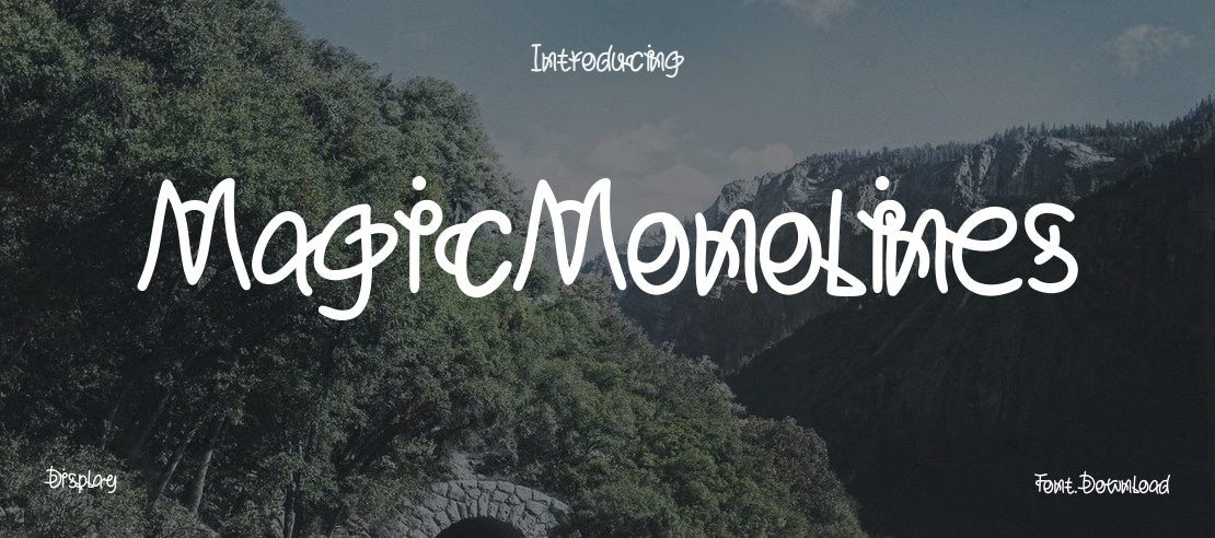 MagicMonolines Font