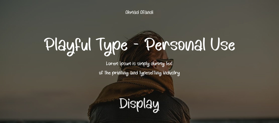 Playful Type - Personal Use Font