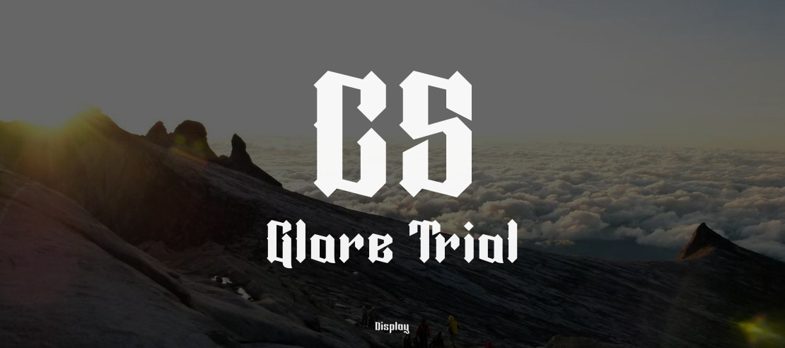 CS Glare Trial Font