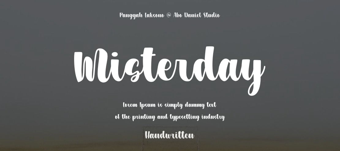 Misterday Font