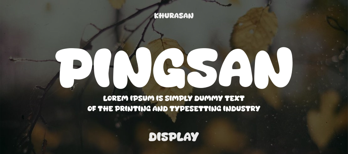 Pingsan Font