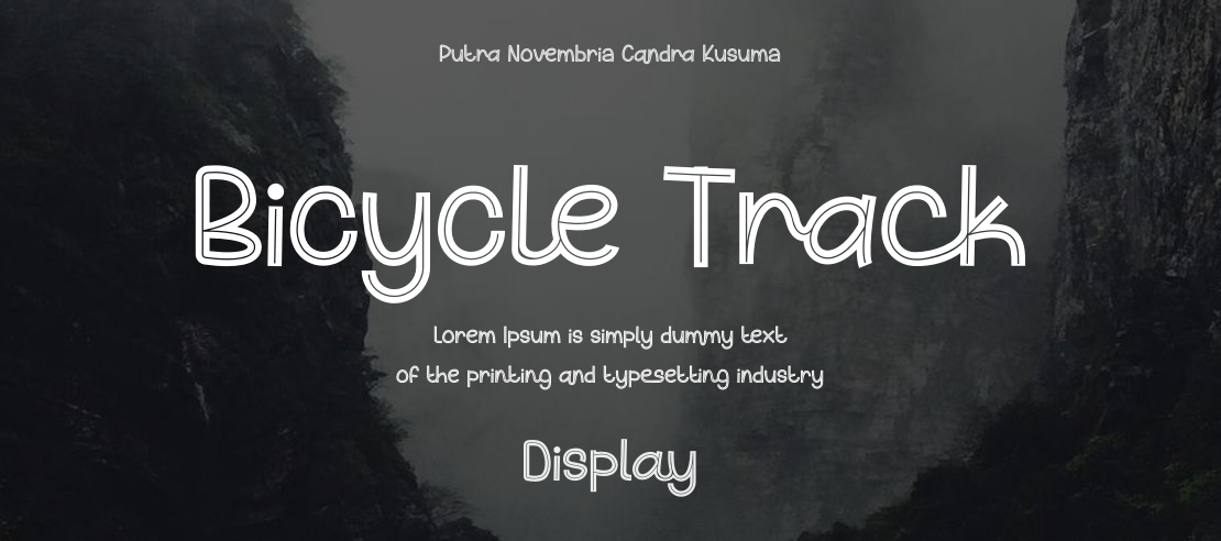 Bicycle Track Font