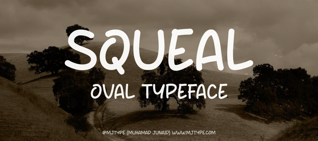 Squeal Oval Font
