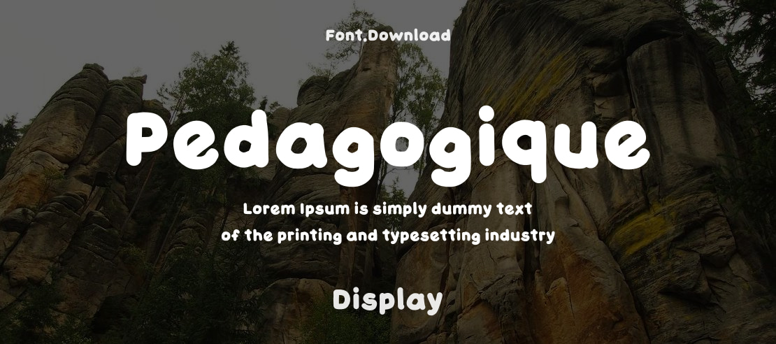 Pedagogique Font