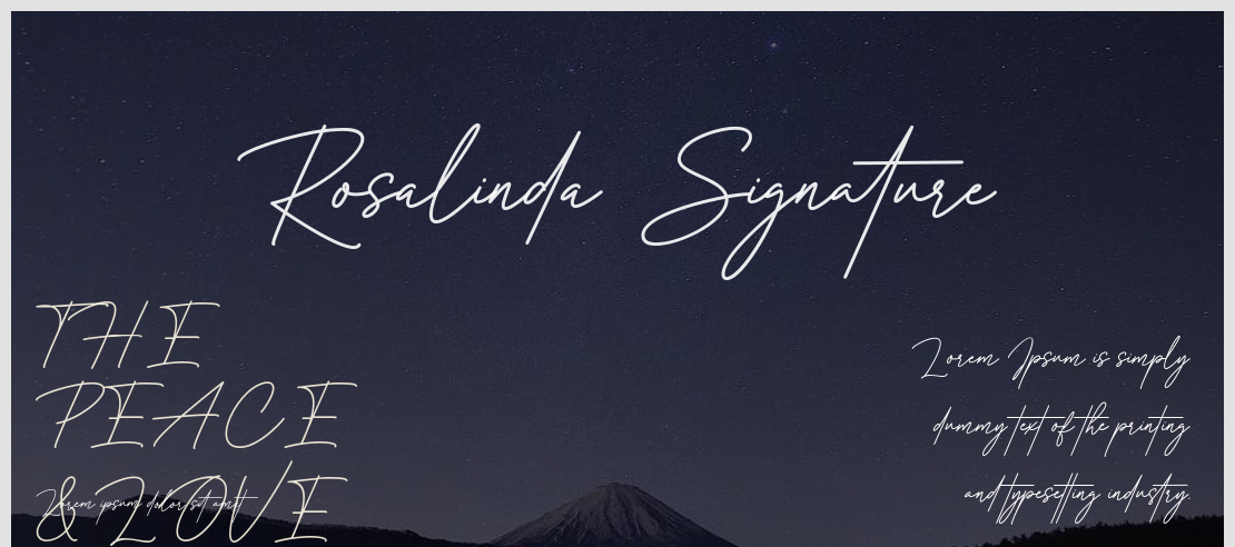 Rosalinda Signature Font