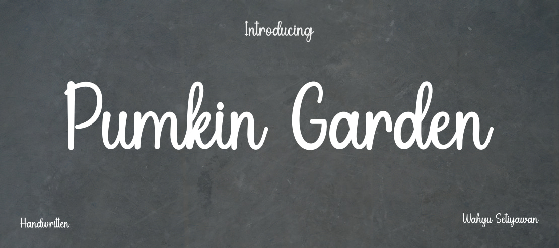 Pumkin Garden Font