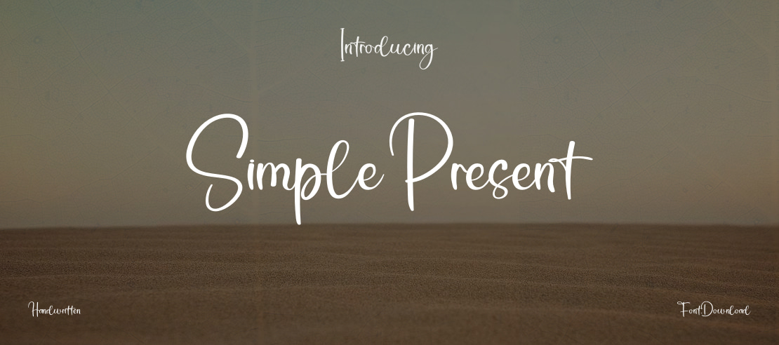 Simple Present Font