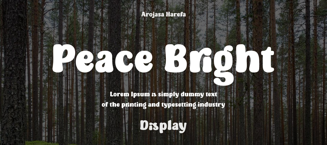 Peace Bright Font