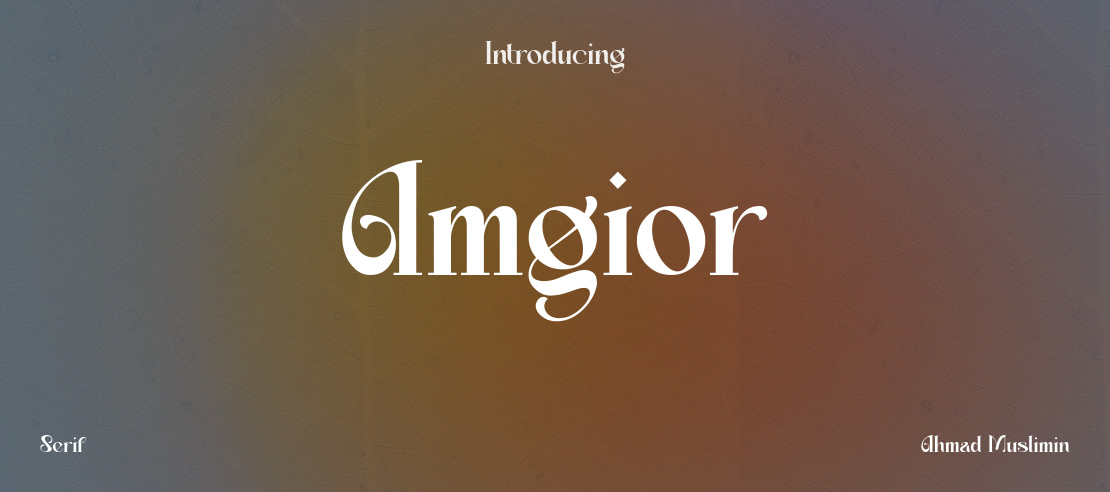 Amgior Font