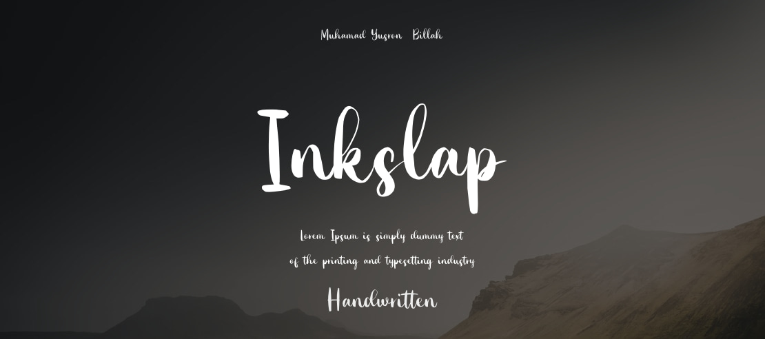 Inkslap Font