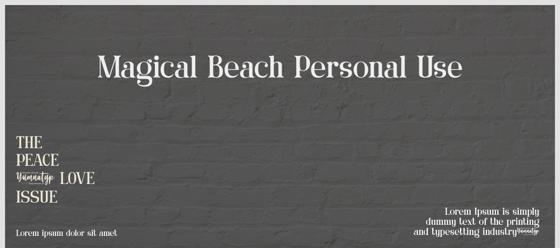 Magical Beach Personal Use Font