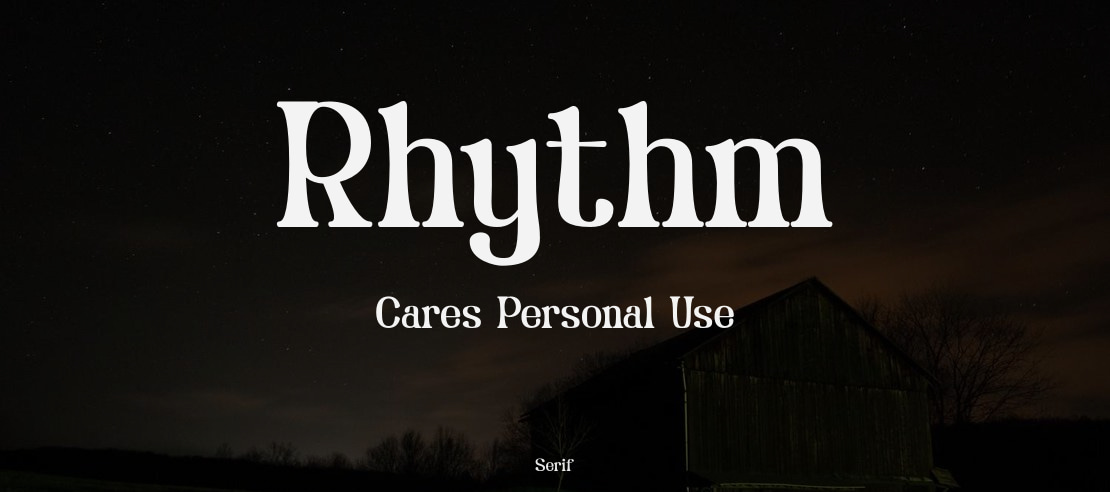Rhythm Cares Personal Use Font