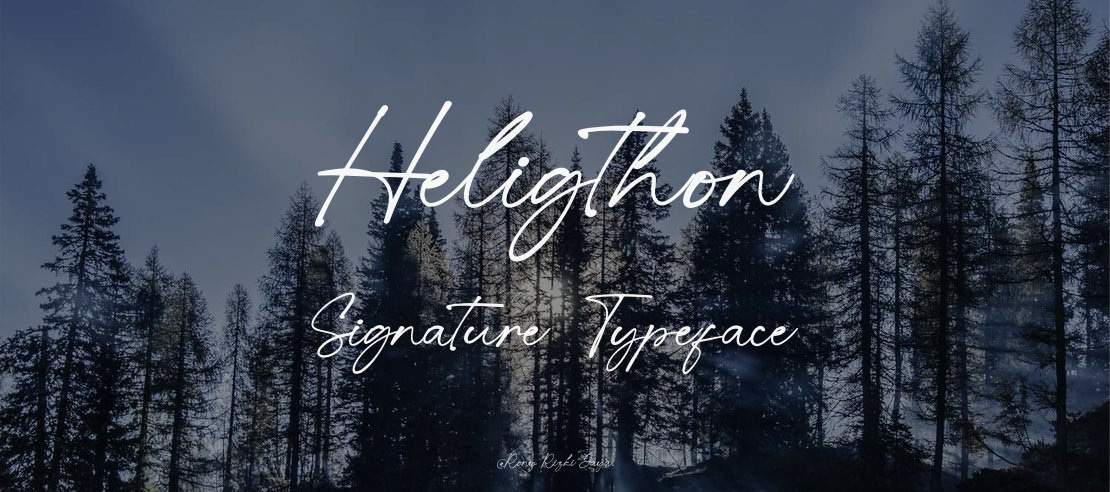 Heligthon Signature Font