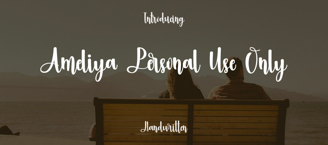 Ameliya Personal Use Only Font