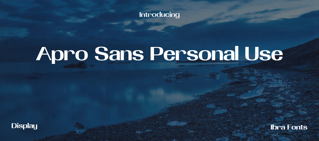 Apro Sans Personal Use Font