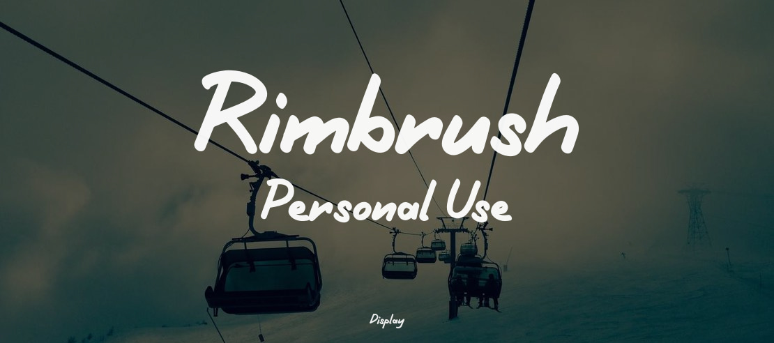Rimbrush Personal Use Font