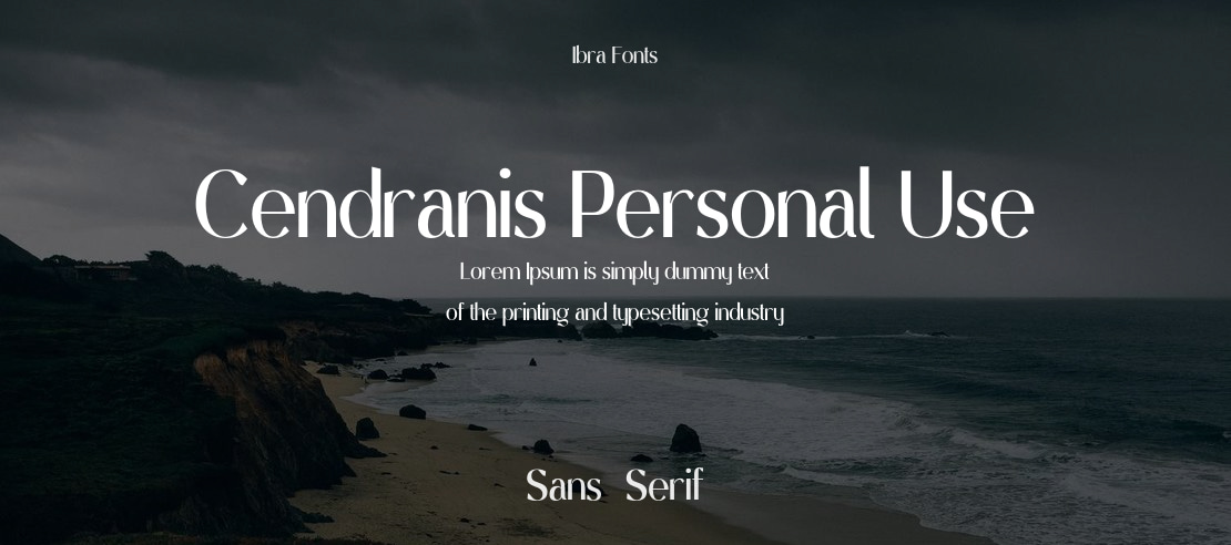 Cendranis Personal Use Font