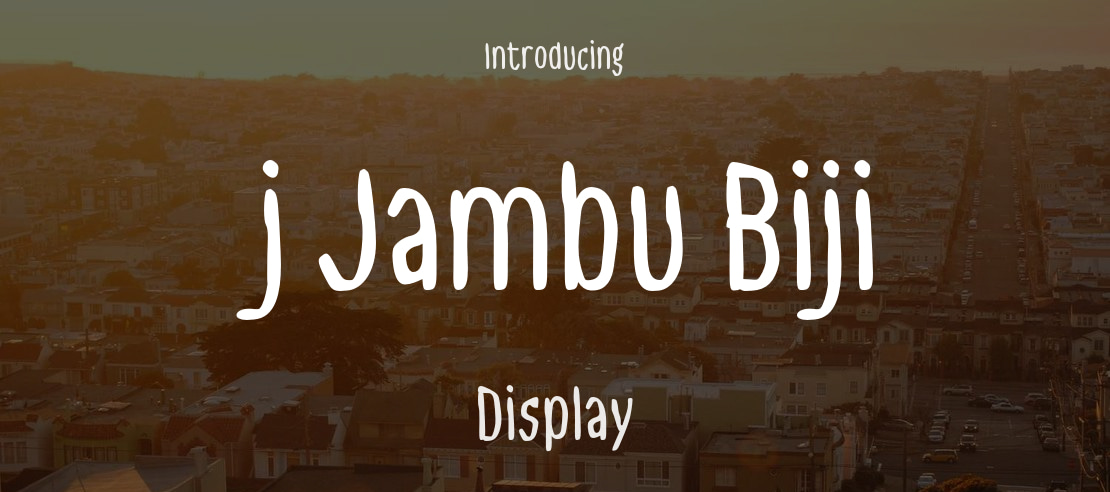 j Jambu Biji Font