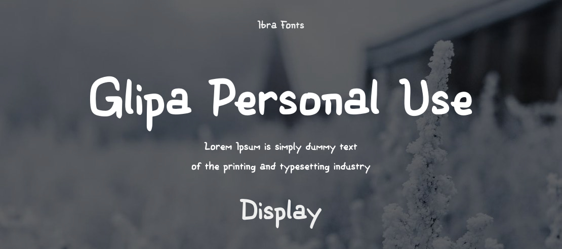 Glipa Personal Use Font