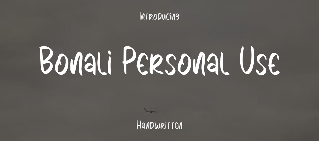 Bonali Personal Use Font