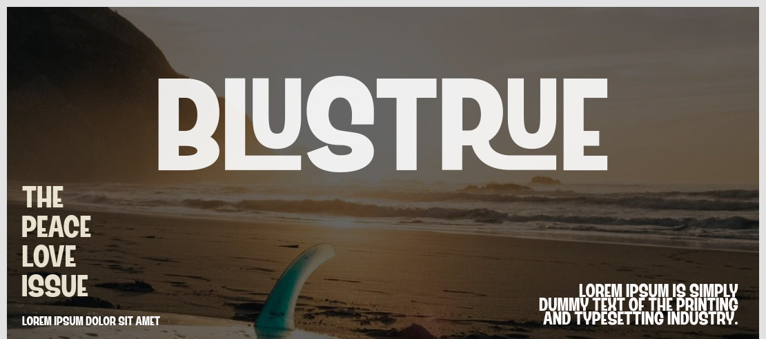 Blustrue Font