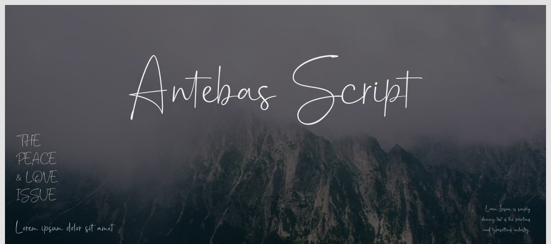 Antebas Script Font