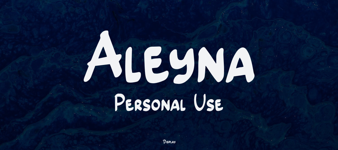 Aleyna Personal Use Font