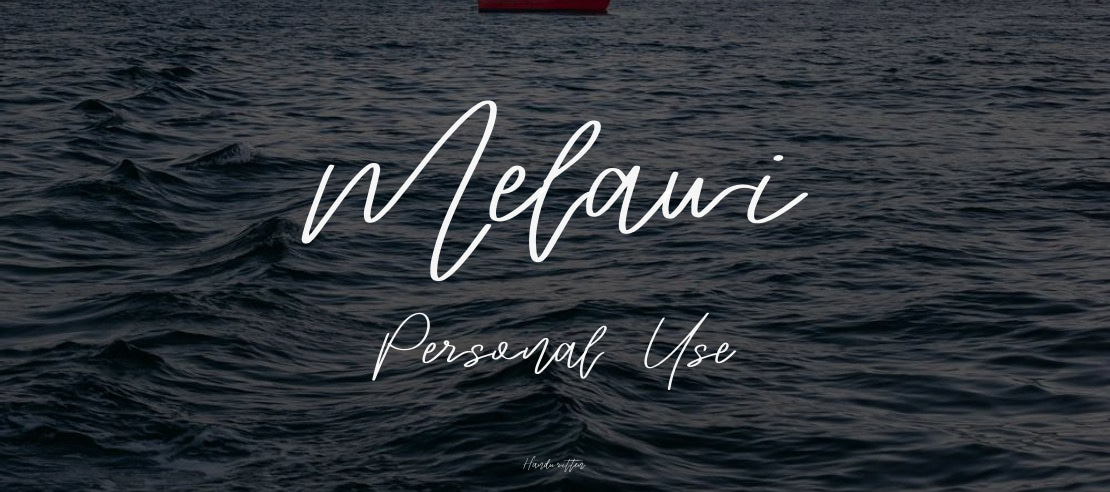 Melawi Personal Use Font