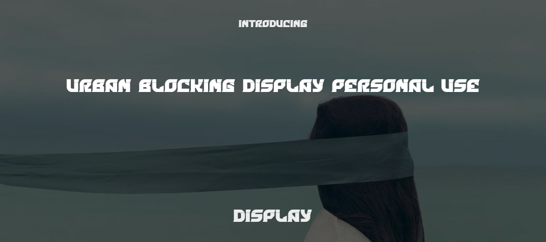 Urban Blocking Display Personal Use Font