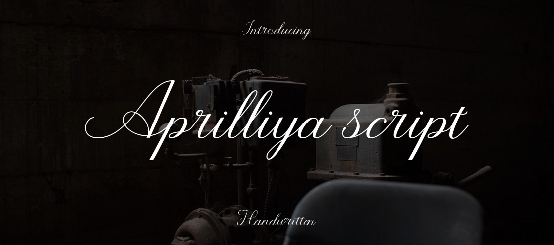 Aprilliya script Font