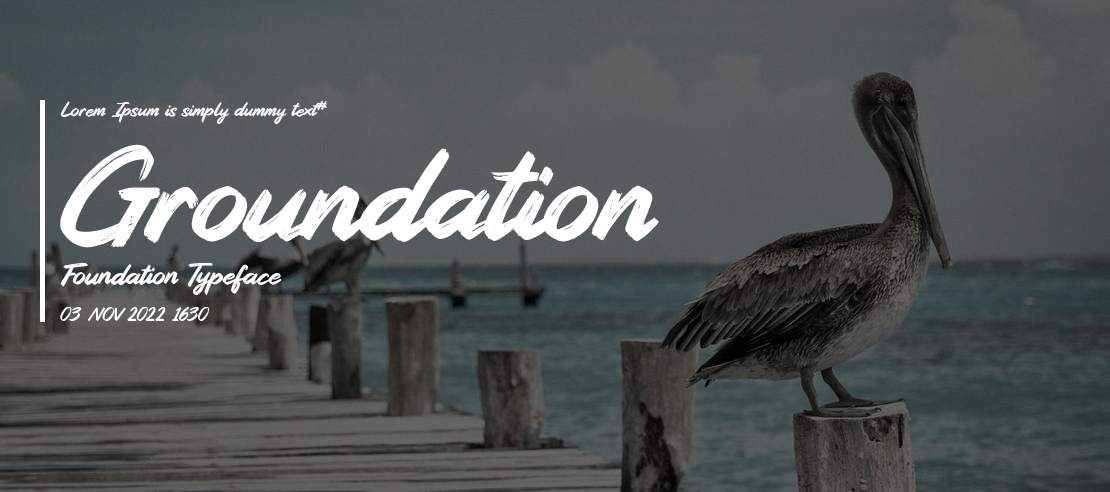 Groundation Foundation Font