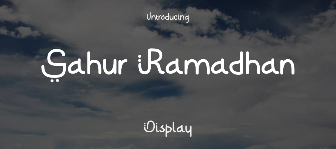 Sahur Ramadhan Font
