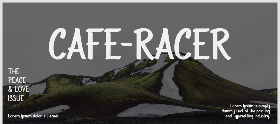 CAFE-RACER Font
