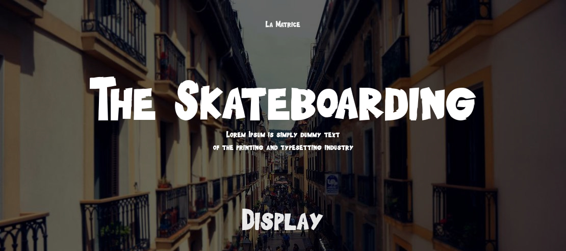 The Skateboarding Font