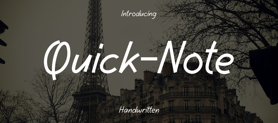 Quick-Note Font