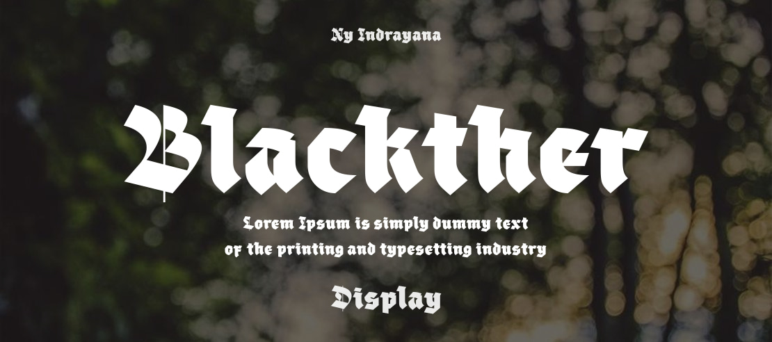 Blackther Font