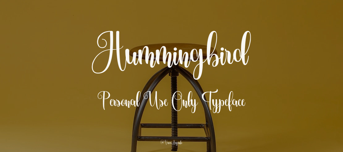 Hummingbird Personal Use Only Font