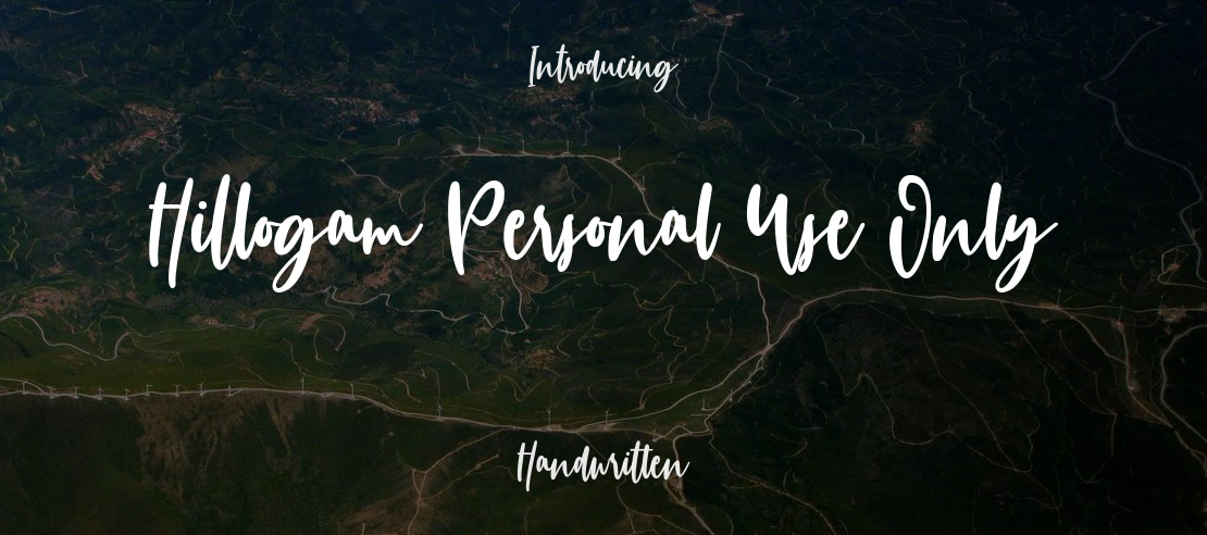 Hillogam Personal Use Only Font